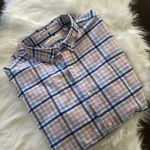 Hawker Rye Modern Short Sleeve Stretch Oxford (XL Tall) - Picture 3 of 10